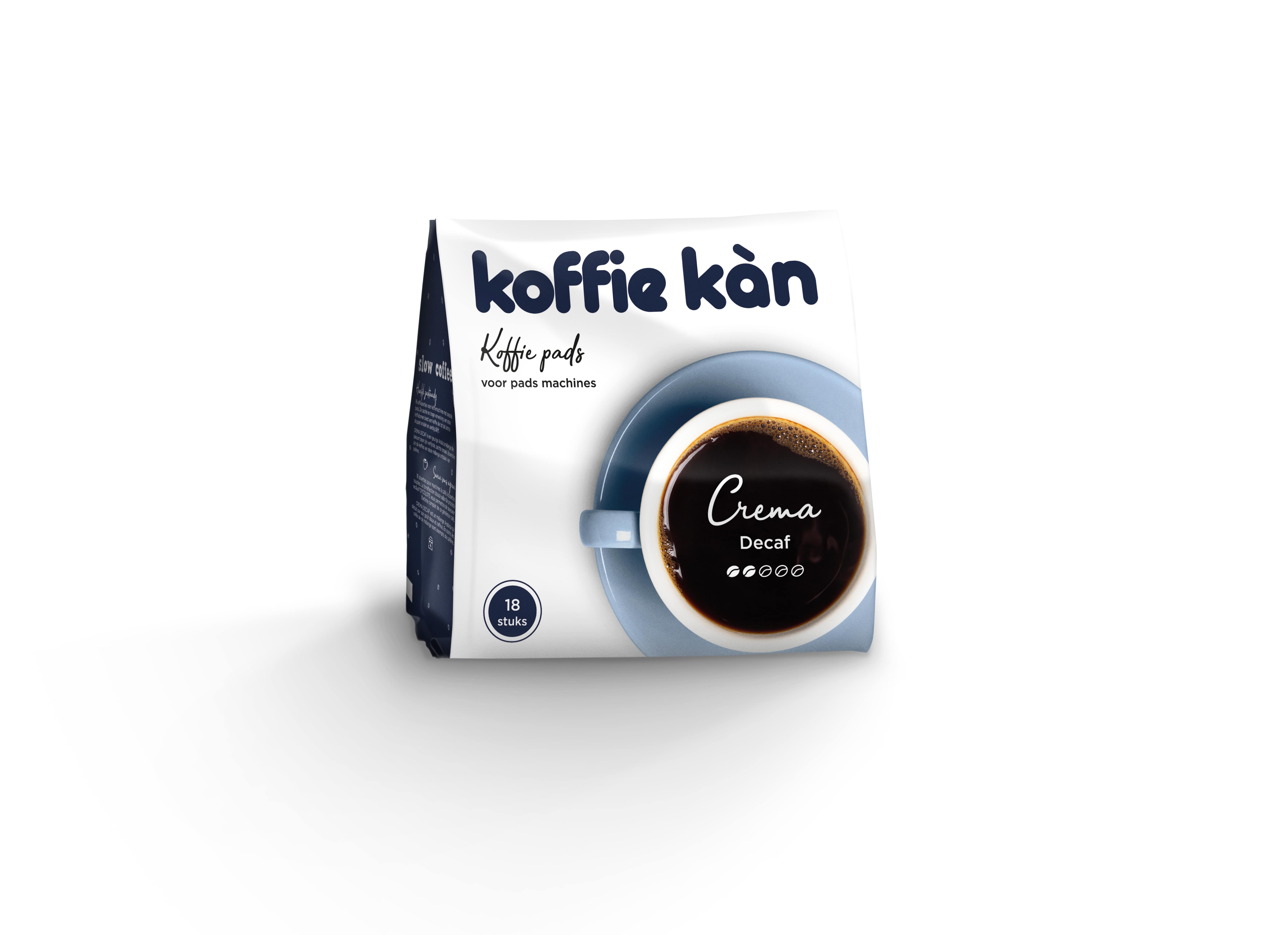 Koffie Kàn Pads crema decaf 18 portions 134g